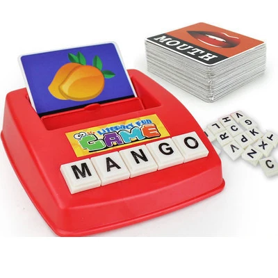 
Educational toys english word learning spelling matching board games for kids early education 