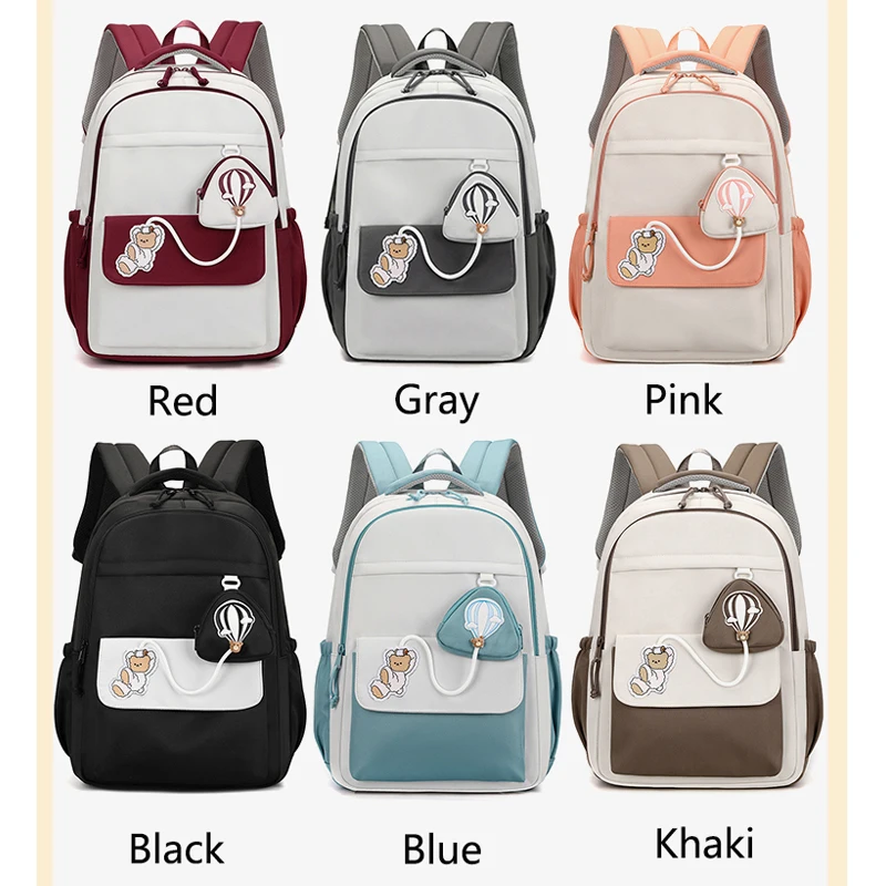 Factory wholesale school bag backpacks casual travel school backpack for daily large capacity mochila escolar high school girls