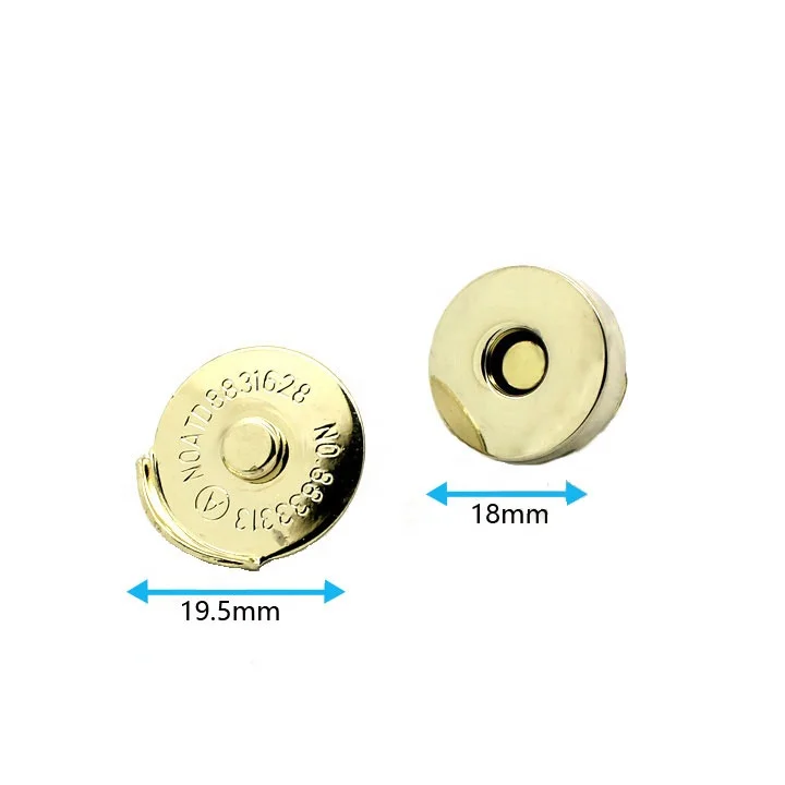 Металлическая круглая кнопка, невидимая Магнитная кнопка с пряжкой