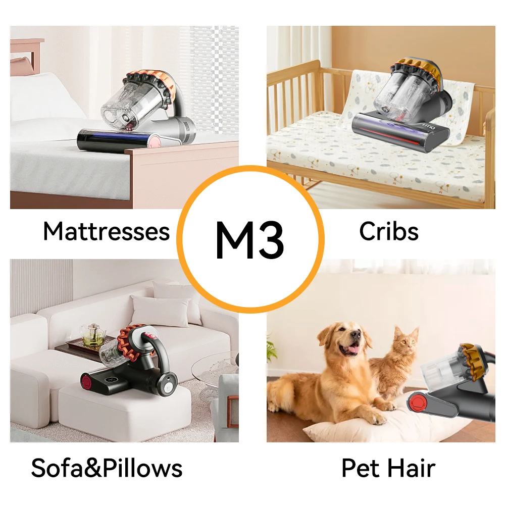 Bed Dust Mattress Vacuum Cleaner Handheld Wireless Vacuum Cleaners