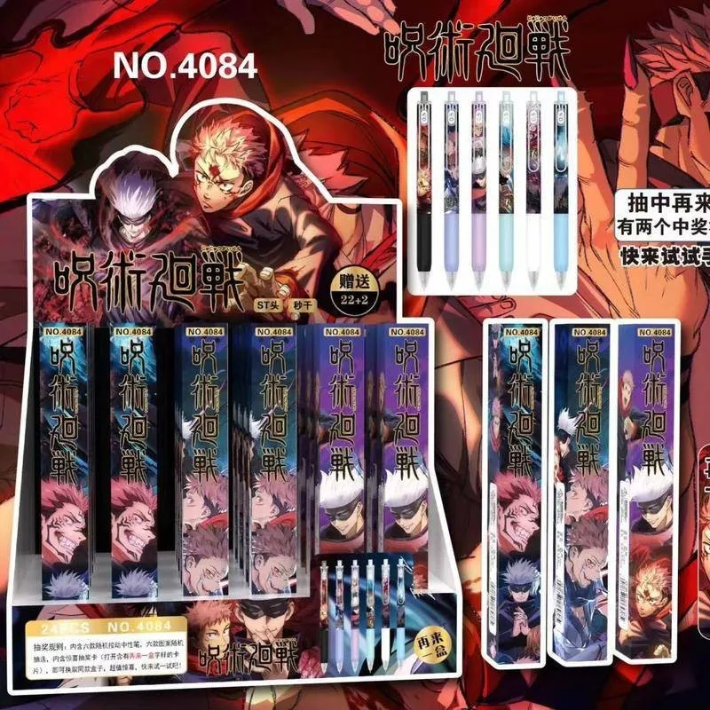 Anime Gel Pen Signature Pen 0.5mm Black Ballpoint Pen Stationery Supplies