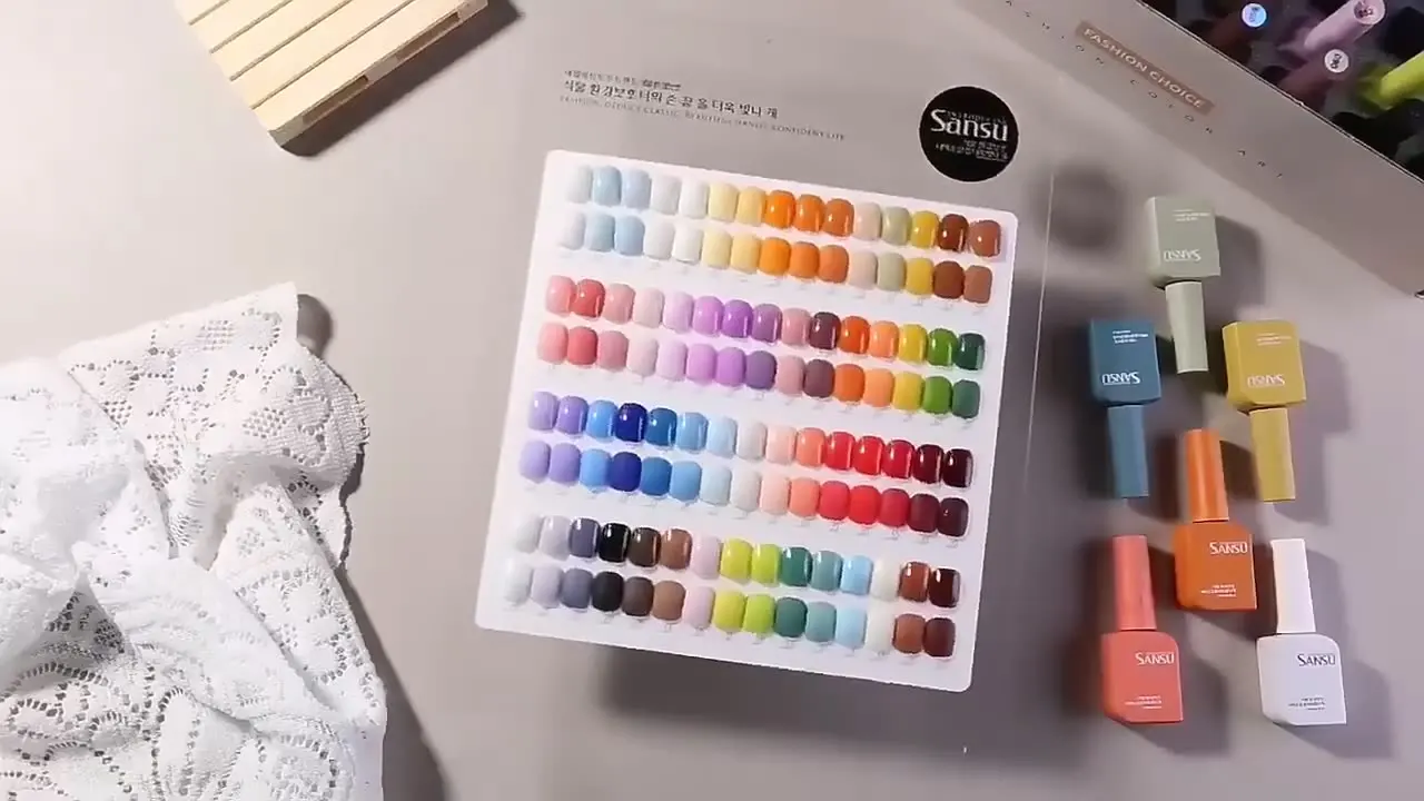 Sansu Private Label UV Gel Set Nail Polish Gel 60 Colors Gel Nail Polish Wholesale Price Factory for Nail Salon