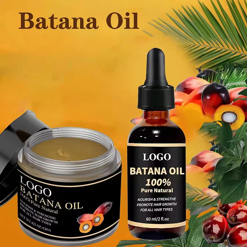 Best black women vegan fast hair growth oil 100% pure natural raw unrefined batana oil set