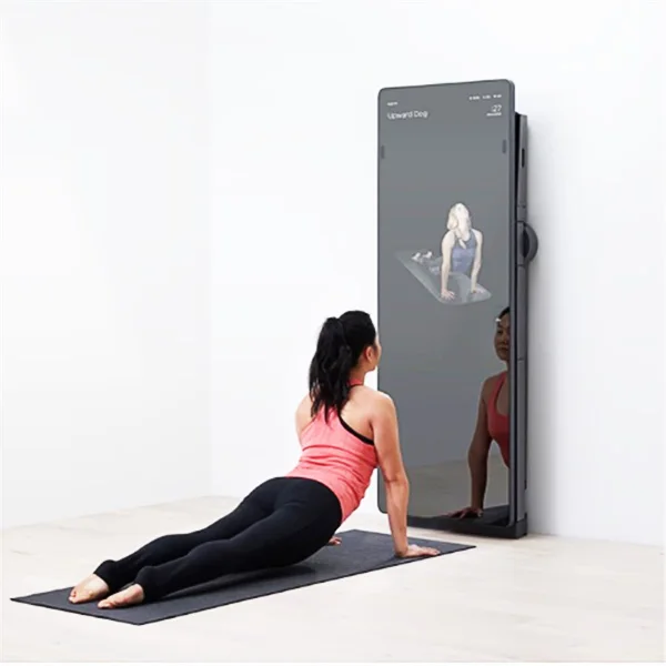 
53 inch 1080P Floor stand smart interactive fitness touch screen magic mirror display for gym with wifi control system 