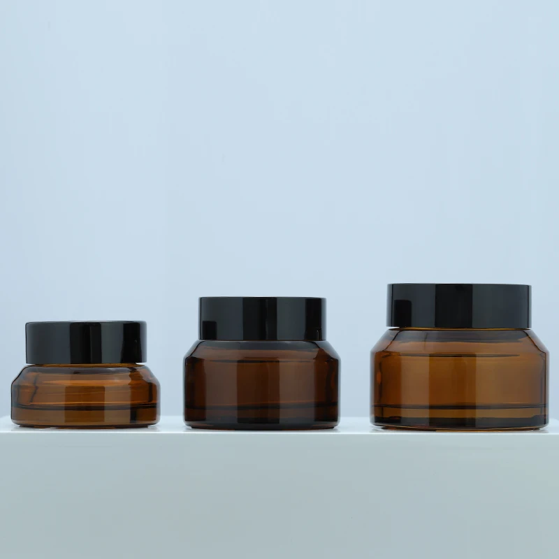 Wholesale cosmetic packaging  containers 30G 50G glass jar for cream bottle 15G