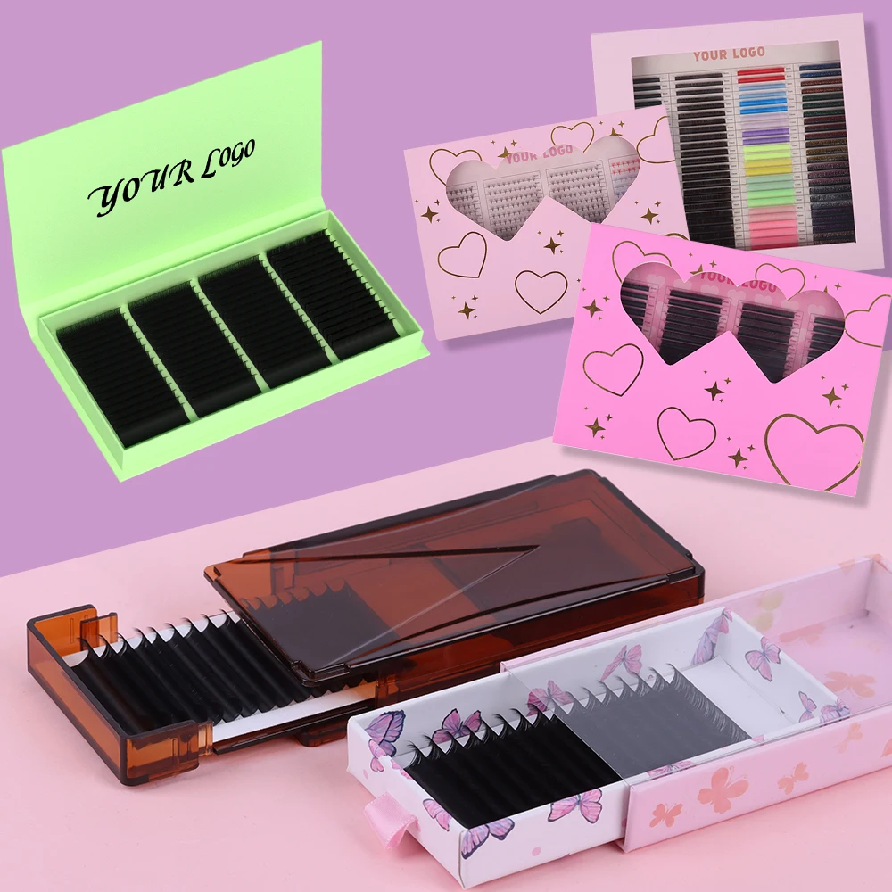Professional Classic Lash Tray Siberian Individual Faux Mink Eyelash Extension Wholesale Volume Lash Extensions