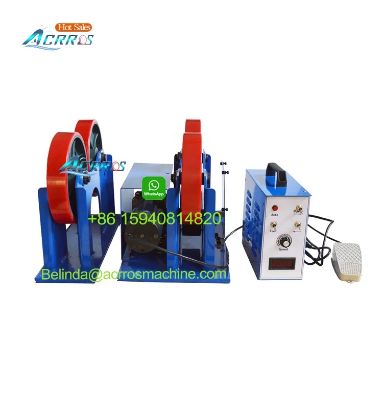 1000kg welding tank pipe turning rollers automatic rotating welding rotator 600mm