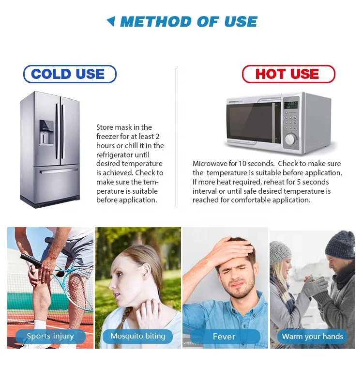 round shaped reusable hot and cold gel beads ice pack