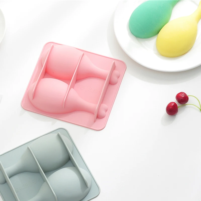 Chicken Leg Shape Silicone Cake Mold Baking Handmade Soap Chocolate Mold Herramientas de decoracion de pasteles para hornear