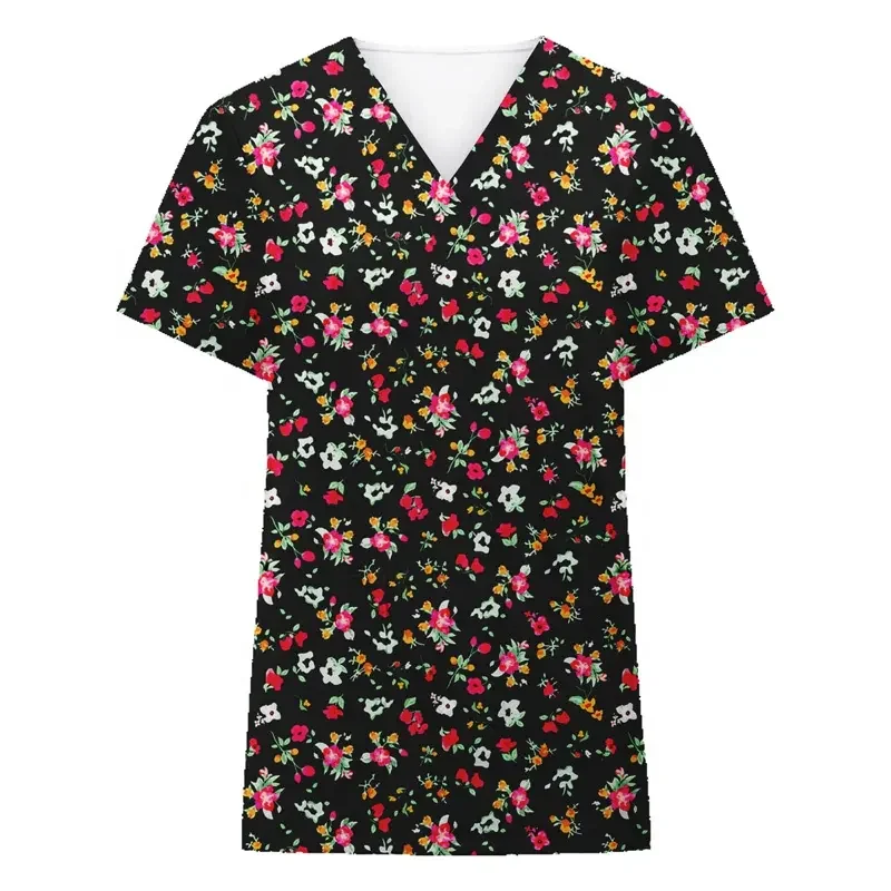 new arrival printed uniforms for hospital surgical scrub clinic uniform