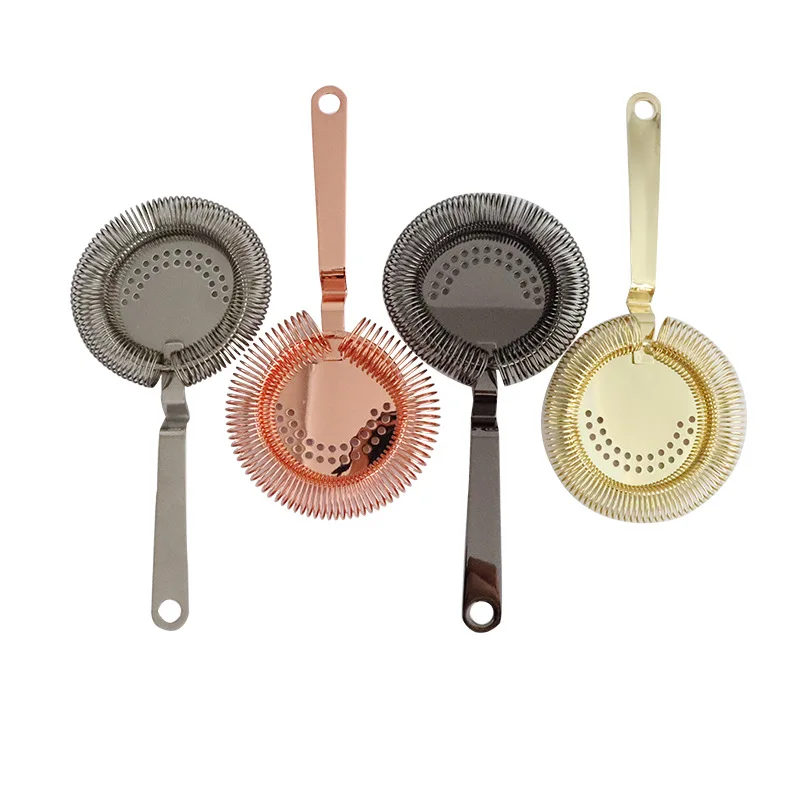 Professional Cocktail Strainer 304 Stainless Steel Bar Drink Strainers for Bartenders Home Bar Tools Supplies