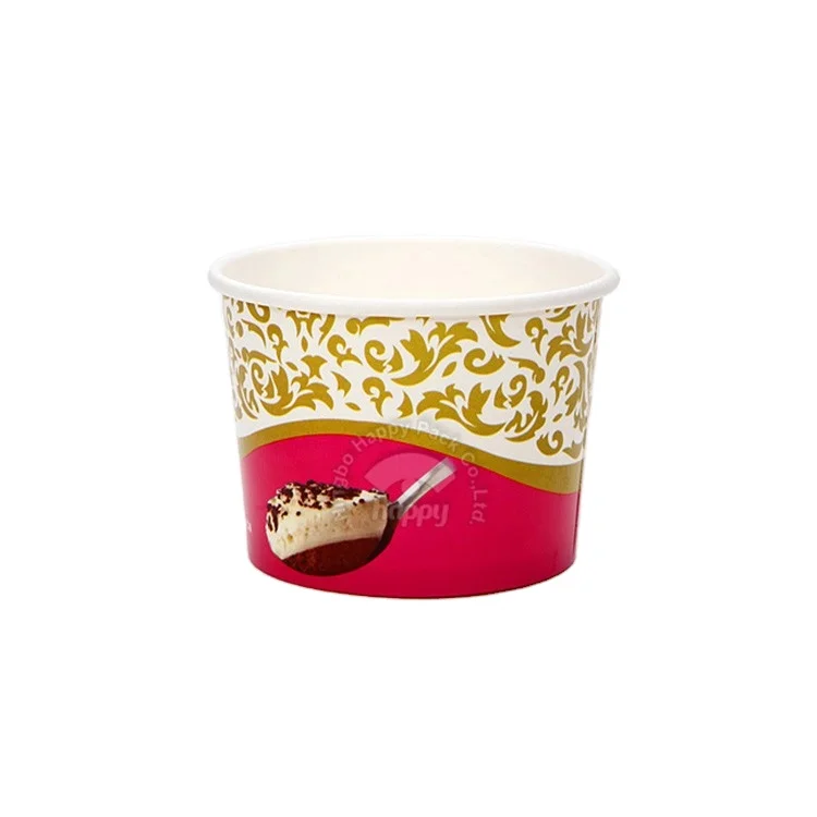 
HAPPYPACK Custom Colour Print Wholesale Disposable High Quality Party PE/PLA Coated Paper Cup 20oz Ice Cream Cup Free Samples 