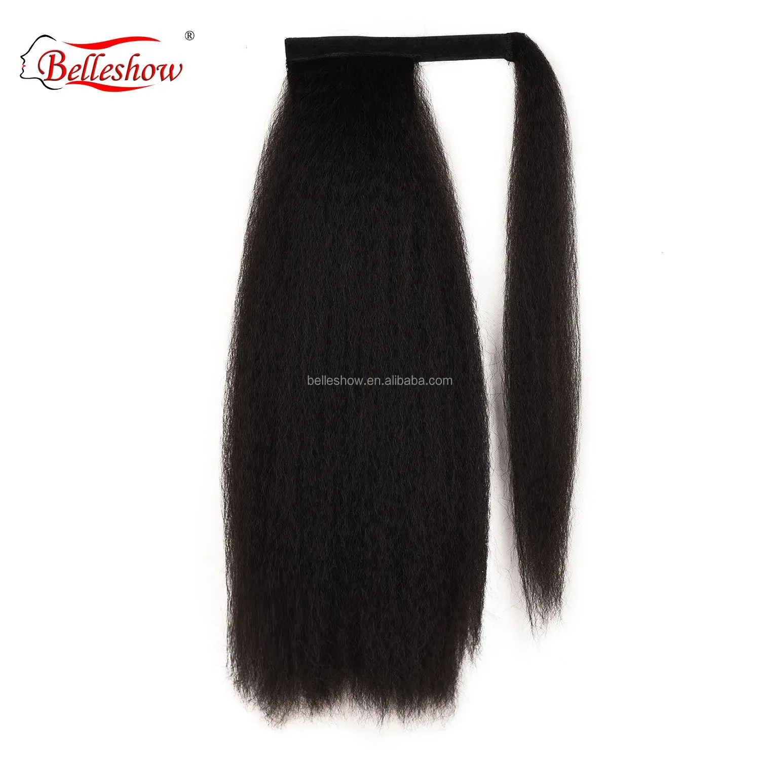
Belleshow Big Jacques pattern fluffy wig ponytail magic paste long hair wig ponytail long curly magic paste wig ponytail 