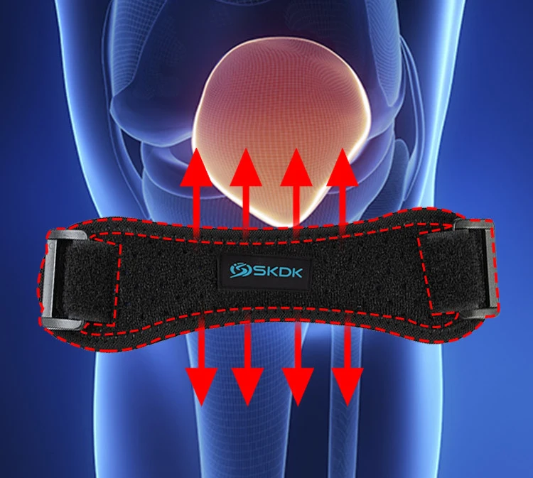 Compression Patella Band Running Sports Knee Support Shock Absorption Hiking Neoprene Knee Pads Logo Custom