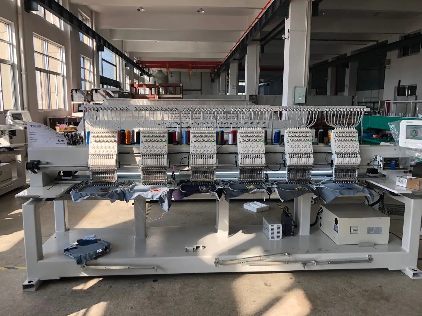 6 head flat embroidery machine for price