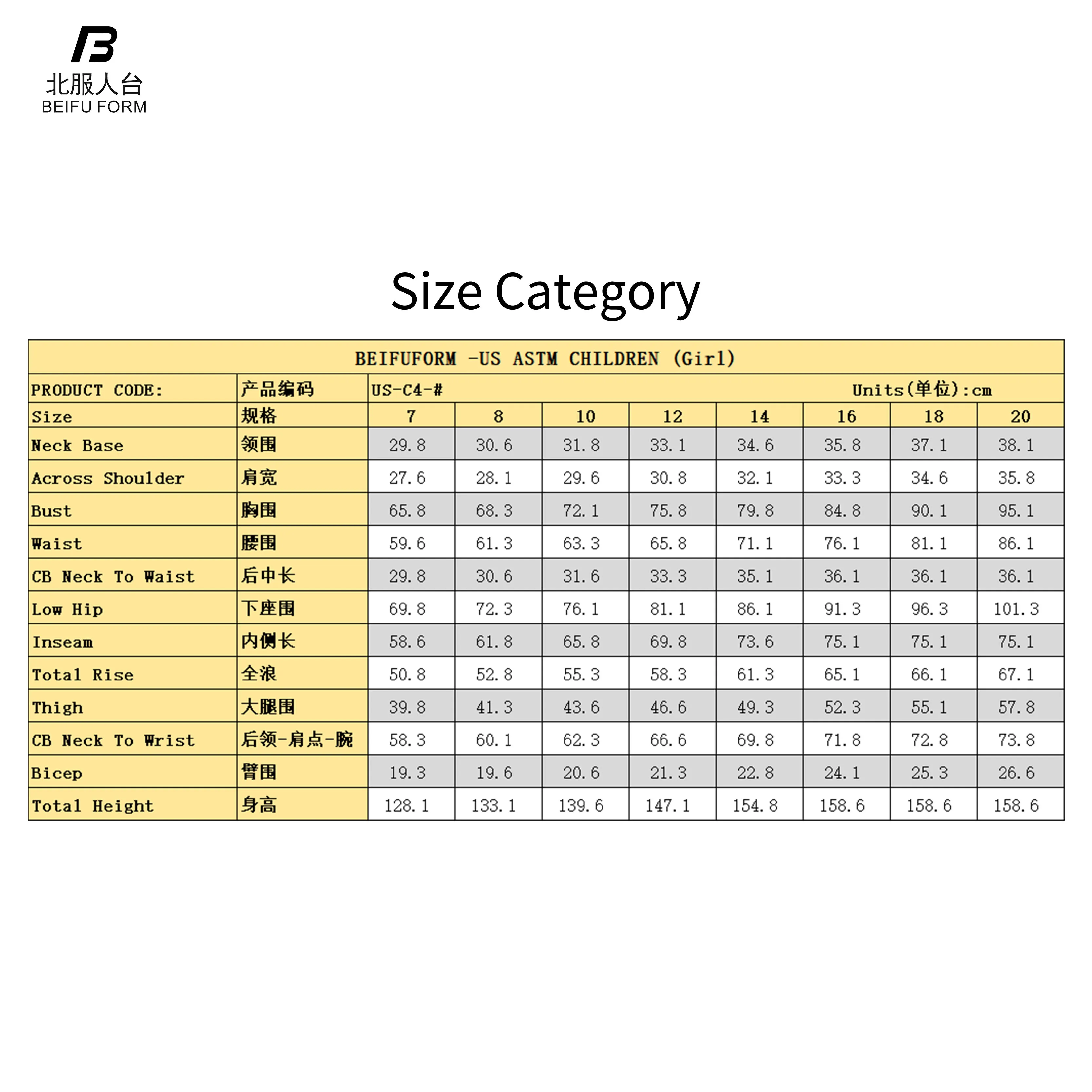 Beifuform Girl dummy kids  full body children dress form Mannequin USA ASTM CHILDREN size 12T high quality manikin for sale