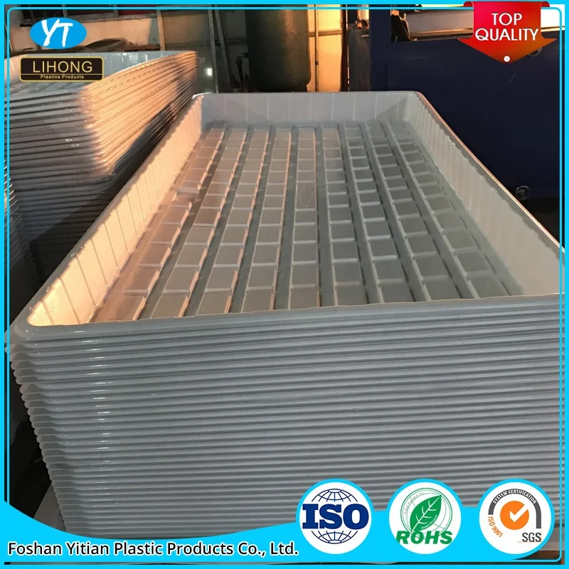 hydroponic EBB And Flow Tray  System Agriculture Nursery Planting Flood Table ABS rolling Bench Tray