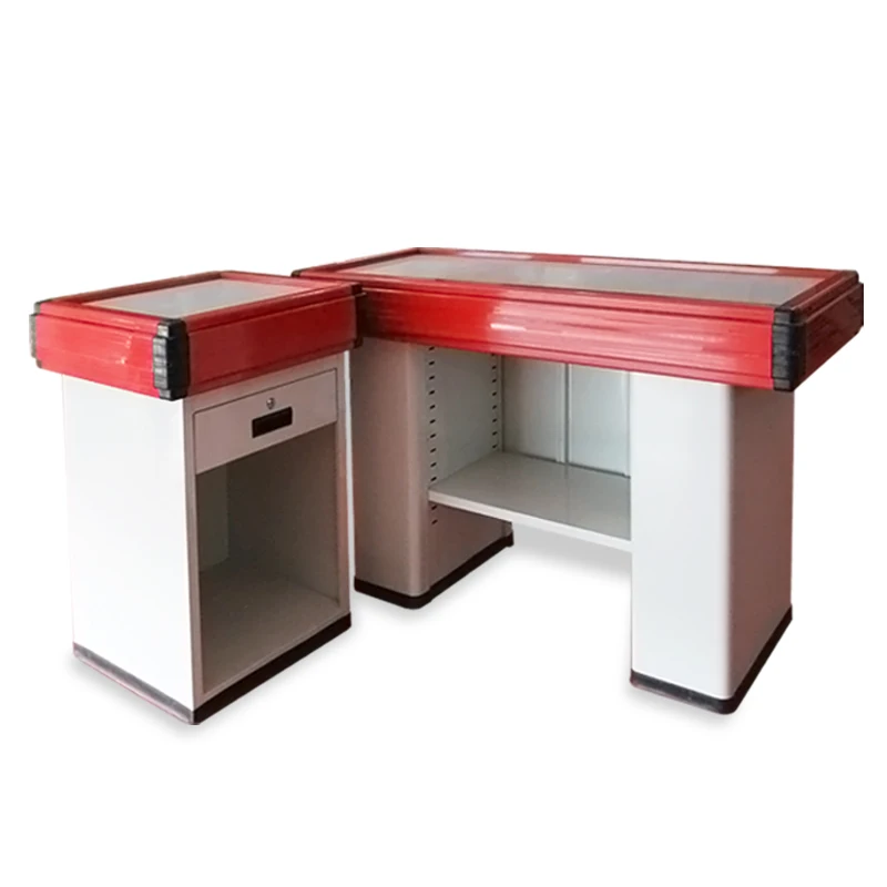 CC-13 Supermarket Checkout Counter Cashier Desk Checkout Counter Stainless Steel CN;GUA Orange 10 Working Days 1100*1100*850mm