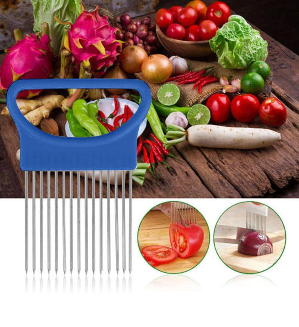 Tomato Vegetable Lemon Potato Cutter Slicer Chopper Remover Kitchen Gadgets Onion Holder