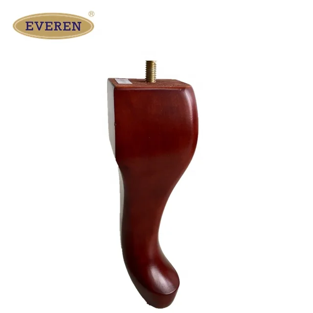 EVEREN Rubber Wood Furniture Cabinet Legs