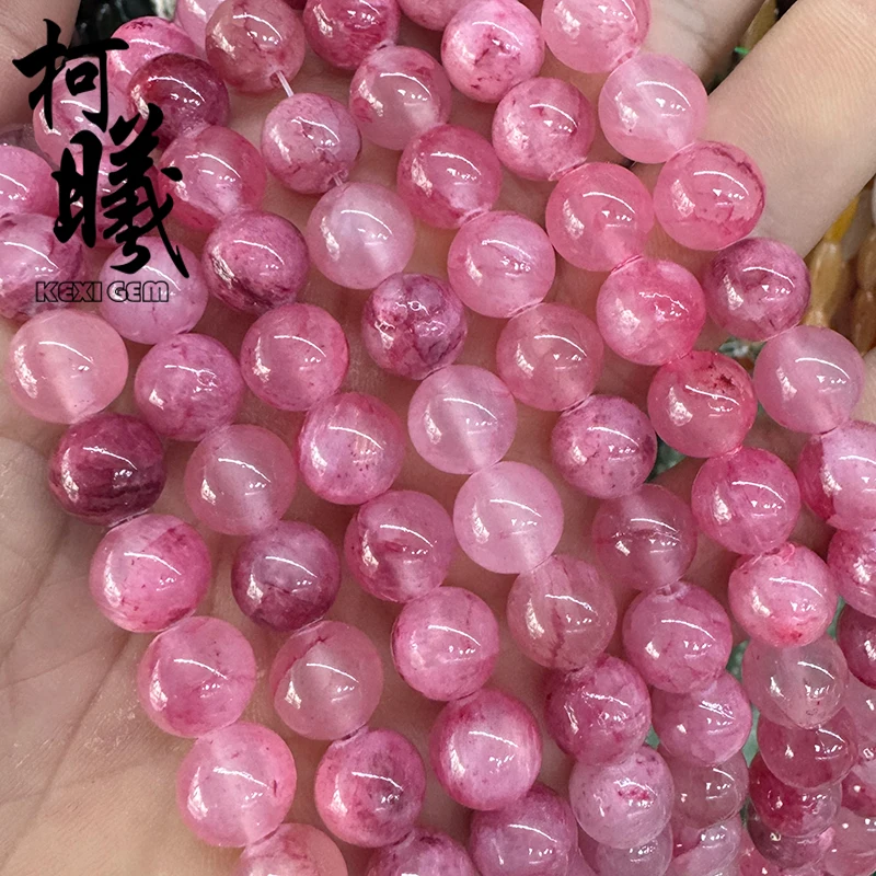 Wholesale Cheap Price Red Persian Jade Beads 4-12mm Round Smooth Loose Spacer Stone Beads Diy Bracelet Necklace
