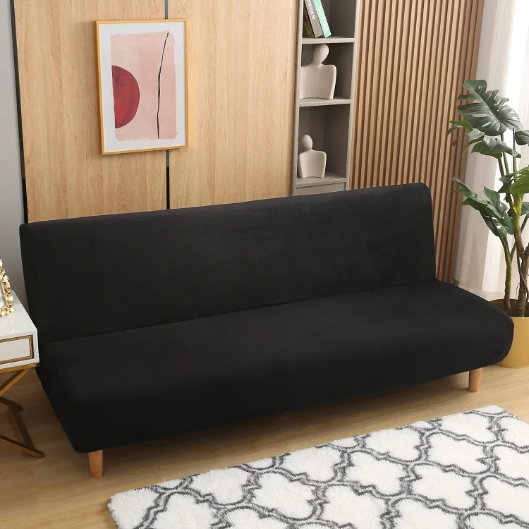 Бархатный Чехол для дивана Futon чехол без подлокотников защитное покрытие мебели