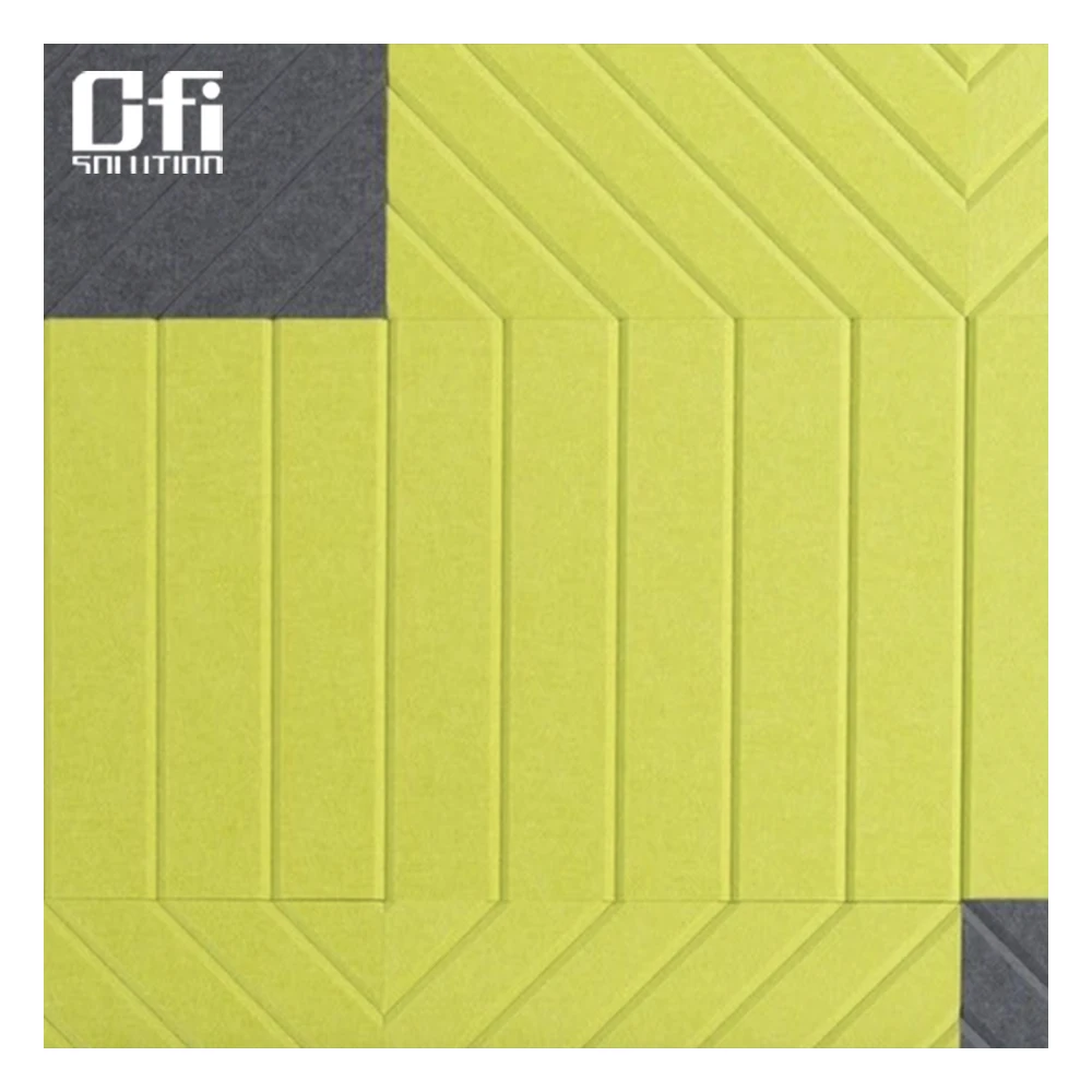 Multi Function 100% Polyester Acoustic Panel 600*600*9mm Acoustic Wall And Ceiling Panel
