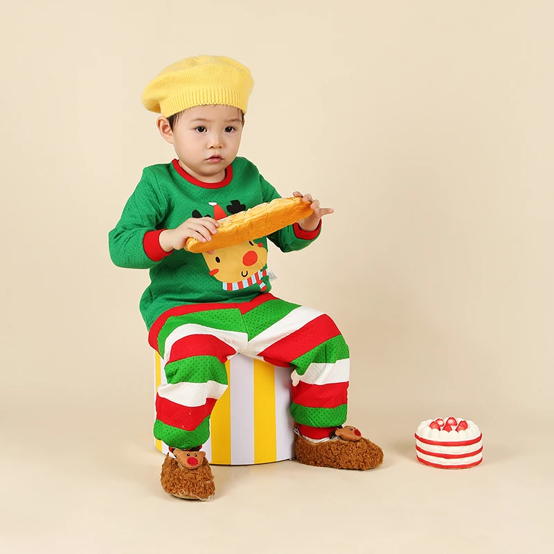 Дизайнерские повседневные ботинки без шнуровки для новорожденных мальчиков и девочек, повседневные рождественские домашние меховые ботинки, детская зимняя обувь