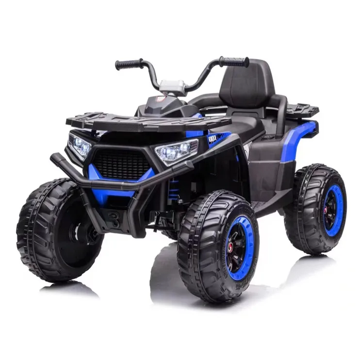 Costway 12V для дeтeй 4 до квадроциклов ATV Quad машинка катаний со светодиодными огнями Музыкальный USB военно-морской флот