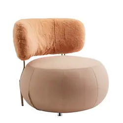 Semi-enclosed Design Circular Shape Round Lounge Chair Office Living Room Furniture Luxury Modern Lazy Single Sofa Chairs