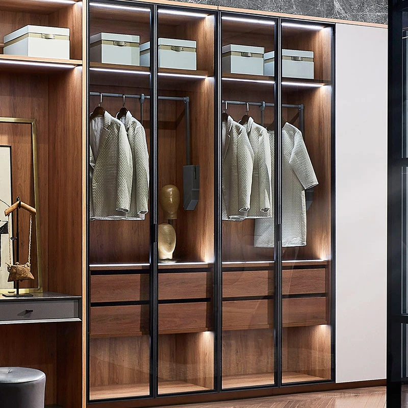OPPEIN Cabinet Door Straightener Jamaica Closet Bedroom Furniture 3D Wardrobe Closet Portable