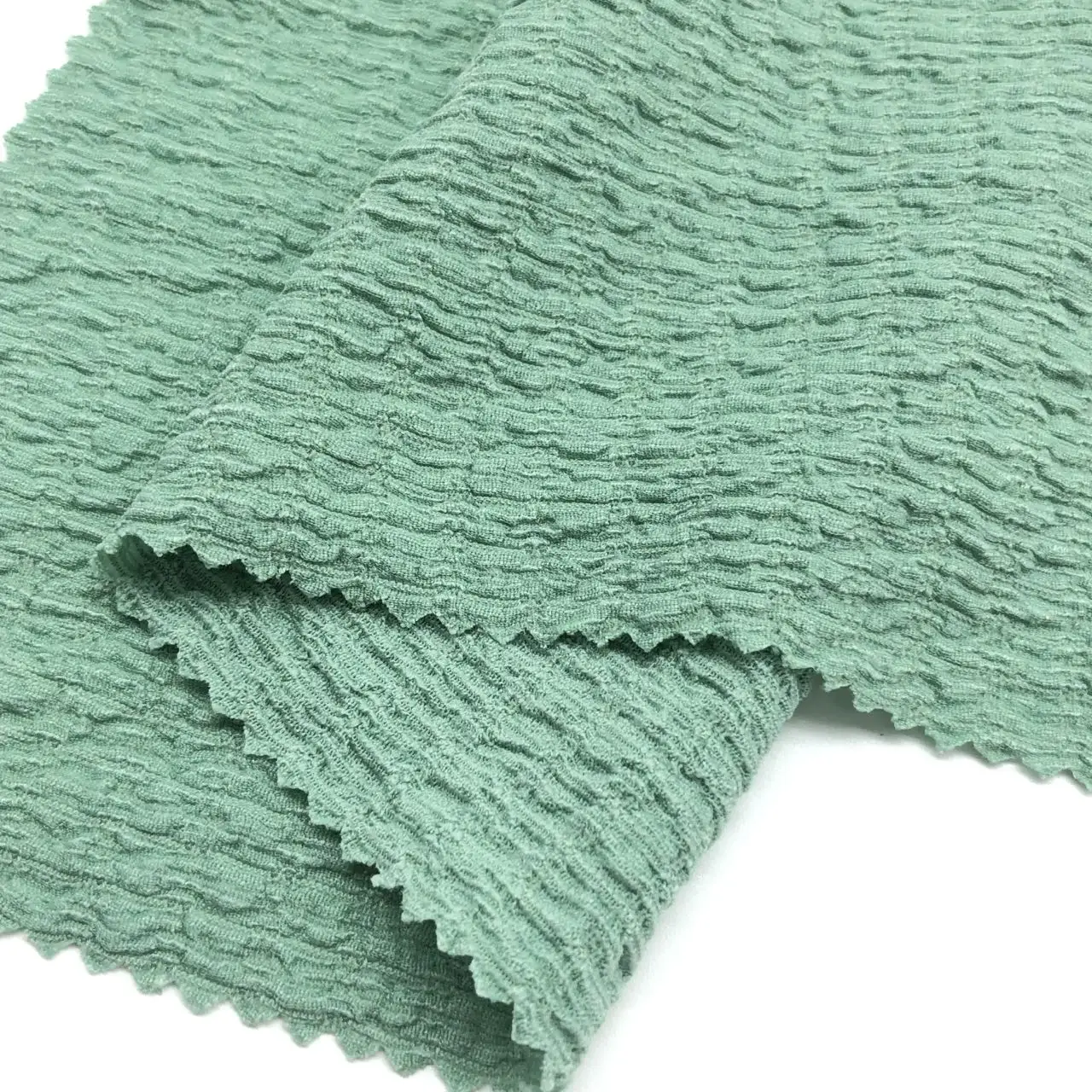 polyester poly spandex seersucker Jacquard crinkle seersucker swimwear fabric bikini tie-dye for sale