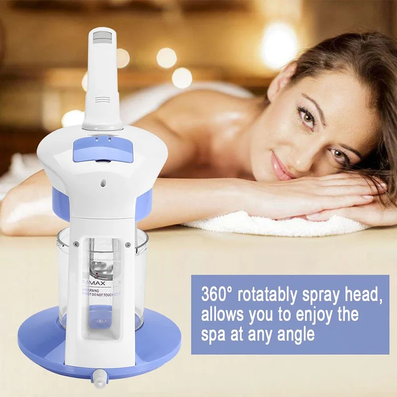 Face Steaming Device 2 in 1 Nano Ionic Hot Professional Spa Luxury Stand Ozone Steam Manual steamer machine facial