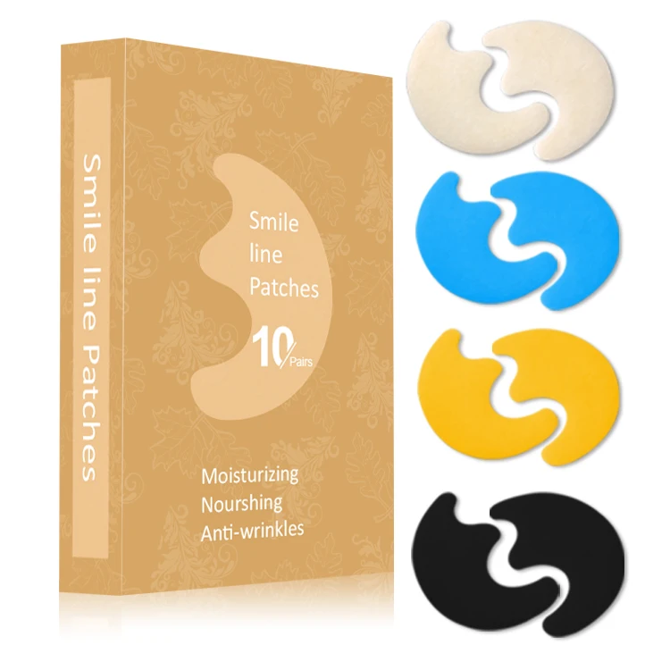 Best Sale Odm/oem Collagen Peptide anti-wrinkle aging pads Facial Patches Wrinkle Remover Strips Nasolabial Folds Patch