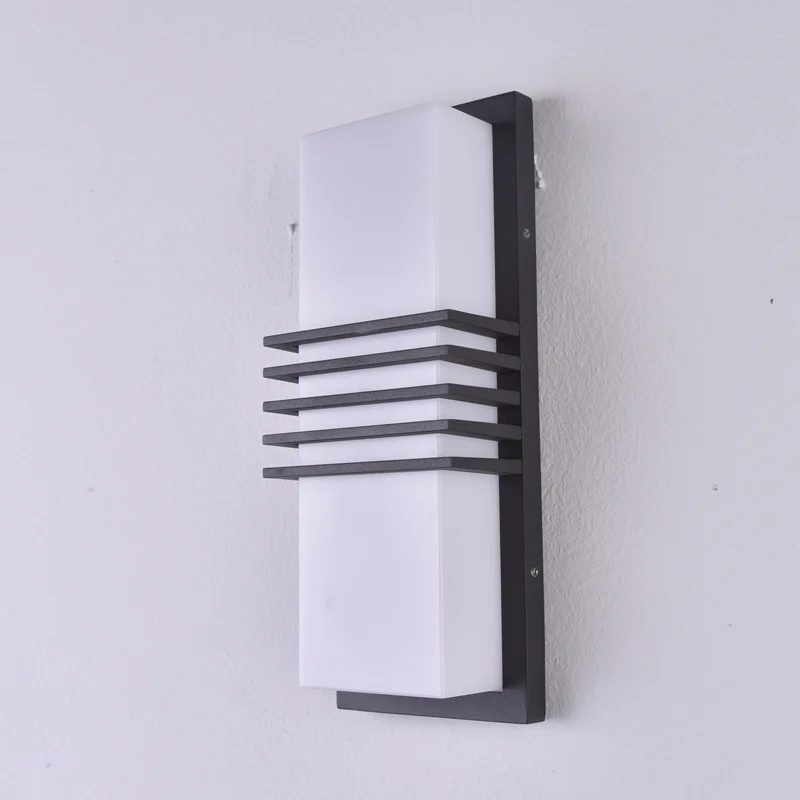 Decorative ip44 die-cast aluminum bulkhead exterior surface mounted outdoor led wall light