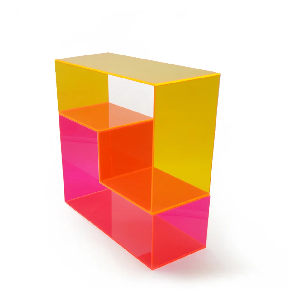 acrylic shelves product display shelves Factory custom creative DIY acrylic window display shelves