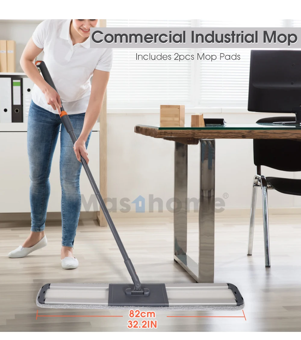 Masthome Cleaning Floor Tools Wholesale Flat Commercial Duster Mop 360 Spin Dust Proof Industrial Suit Mop