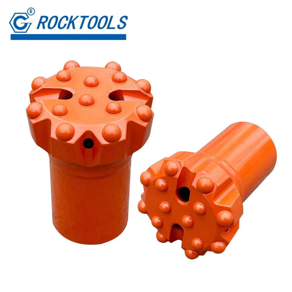 Drill tools 76mm 89mm T45 thread hard rock button bit