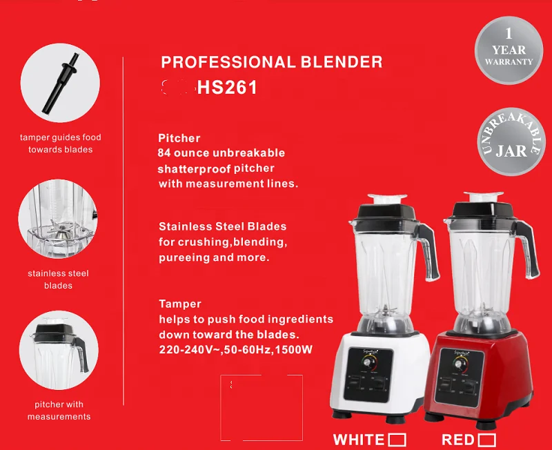 Wholesales Brand New Fruit and Vegetable Yam Blender Professional Commercial