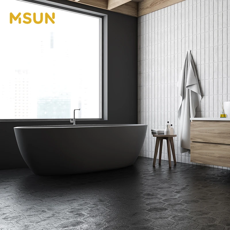 MSUN Small Bathtub Freestanding Bathtubs Bathroom Shower Bath tub for Baby PMMA Tubs