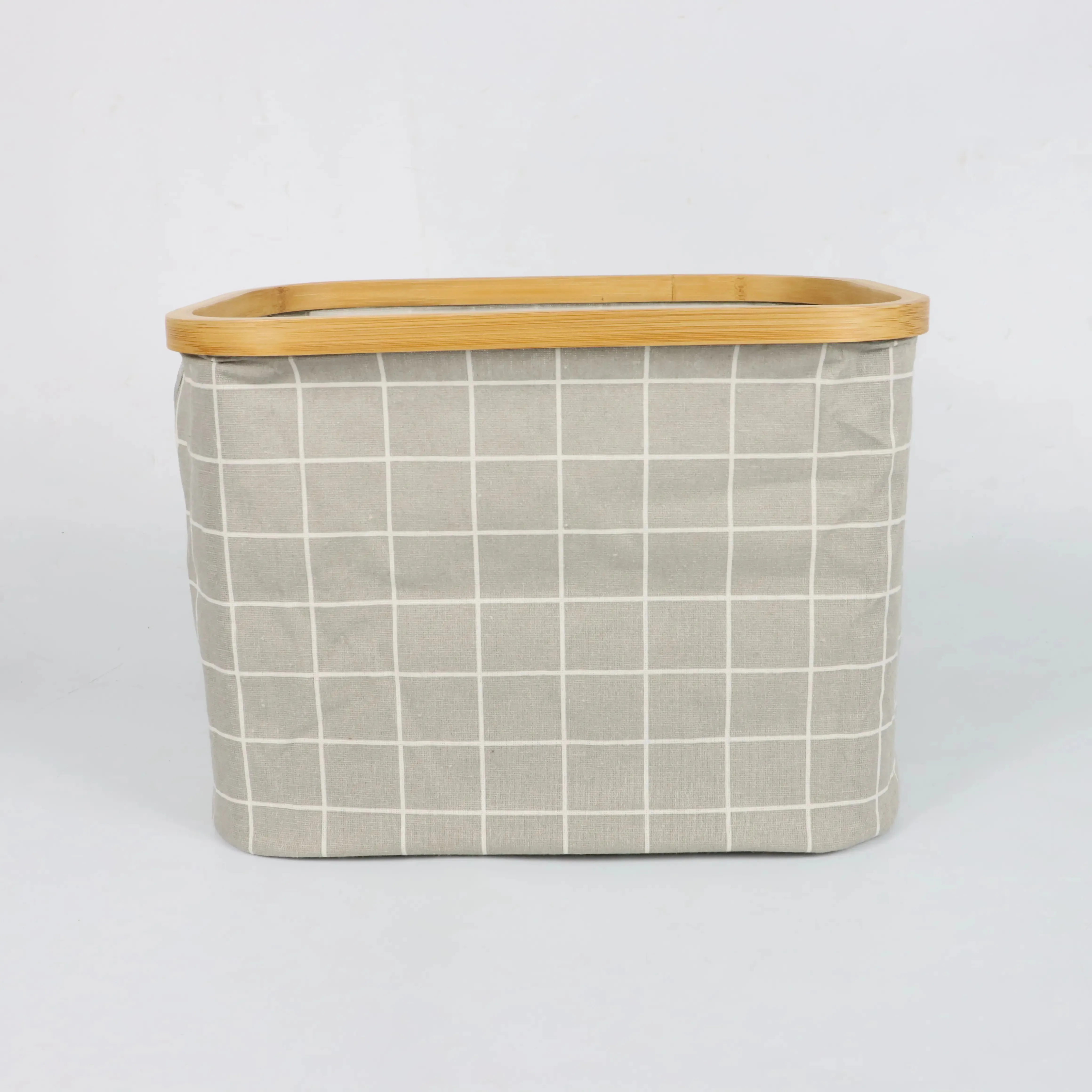 Breathable Cotton And Linen Material Dirty Clothes Basket Laundry Hamper Clothes Basket Bamboo Laundry Basket