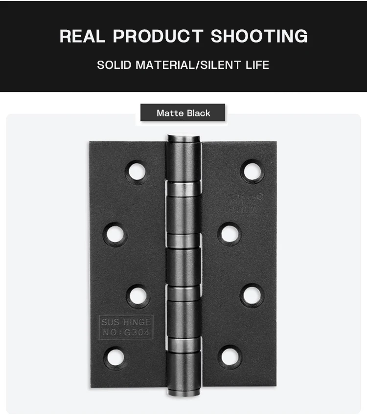 Well Quality Manufacturer Hardware Accessories Thickened Hinge Stainless Steel Flat Hinge