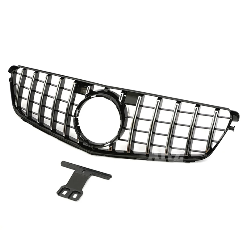 Front Bumper Panamericana GT Grille For Mercedes Benz C-Class W204 C180 C200 C300 C350 AMG Grill 2008 2009 2010 2011 2012 2013