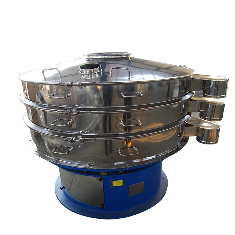 Diameter 600mm 2 Layer Vibrator Separator Powder Sieving Machine Rotary Screen