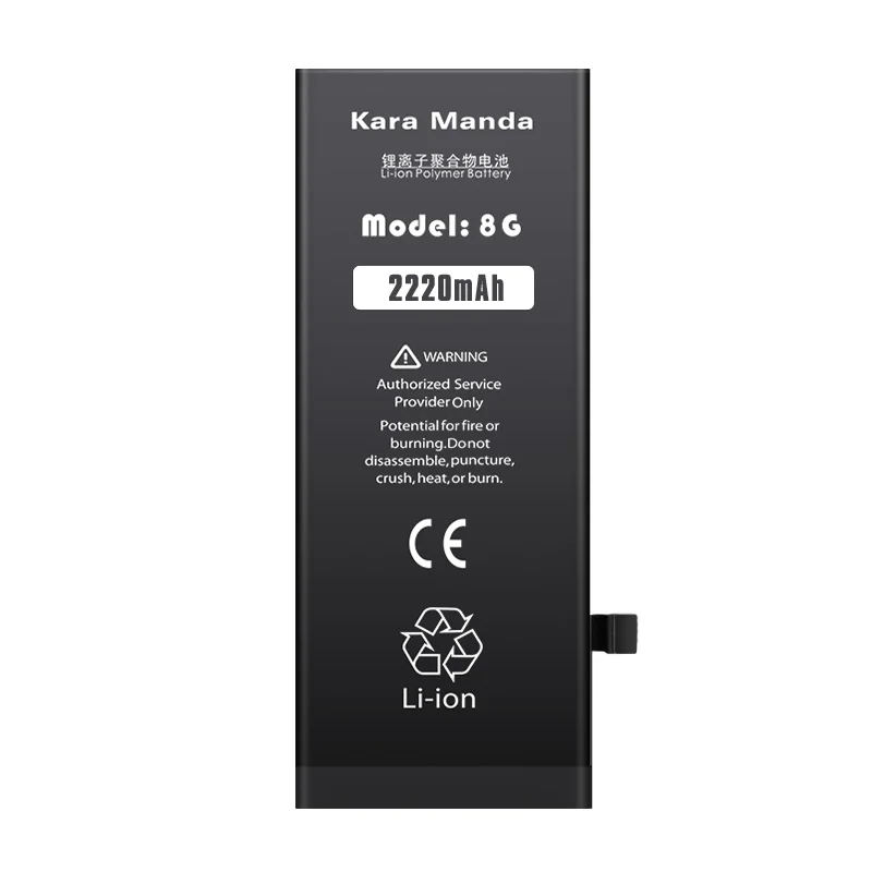 Высокое качество литий-ионный полимерный аккумулятор для iPhone Емкость 2220 мАч для iphone 8 батарея