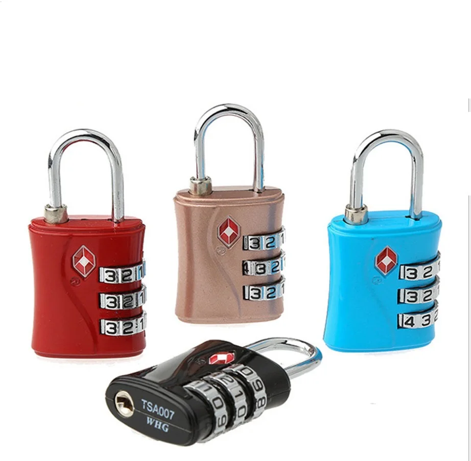 New zinc alloy customs lock password lock mechanical digital authentic customs password padlock spot TSA-554