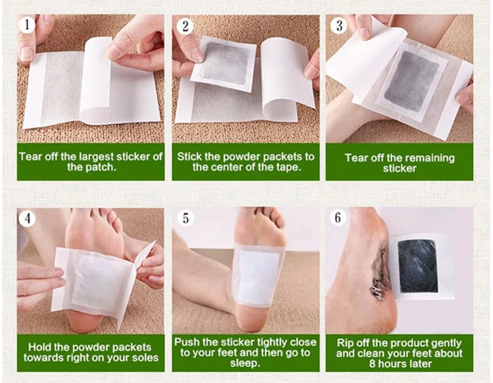 Bamboo Vinegar Detox Foot Patch 2 In 1 Remove Toxin Detoxification Diabetic Japanese Detox Ginger Foot Patch