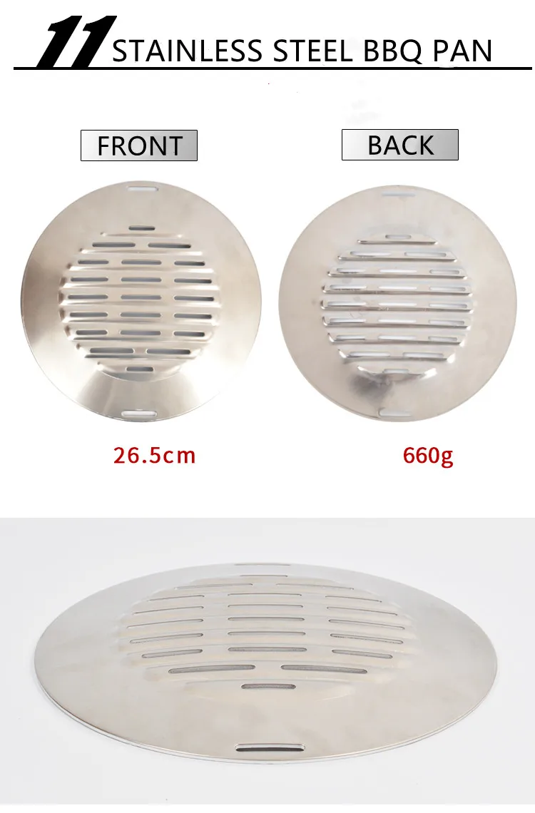 multi-roasting pan korean restaurant pan fried metal aluminum round bbq grill pan