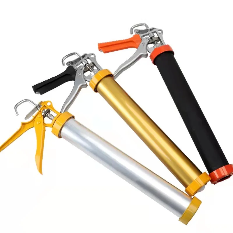 600ml Aluminum Tube Sausage Sealant Silicone Caulking Gun with Needle for Industrial and Home Use