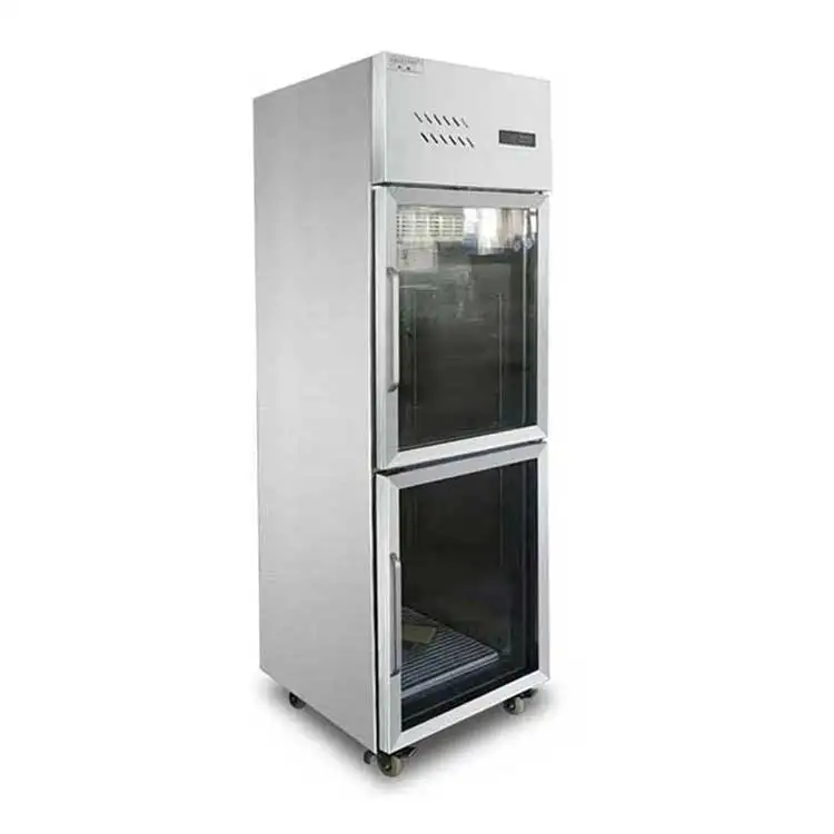 Hot SALE Kitchen Equipment 2 Door Commercial Stainless Steel Freezer Refrigerator For Kitchen